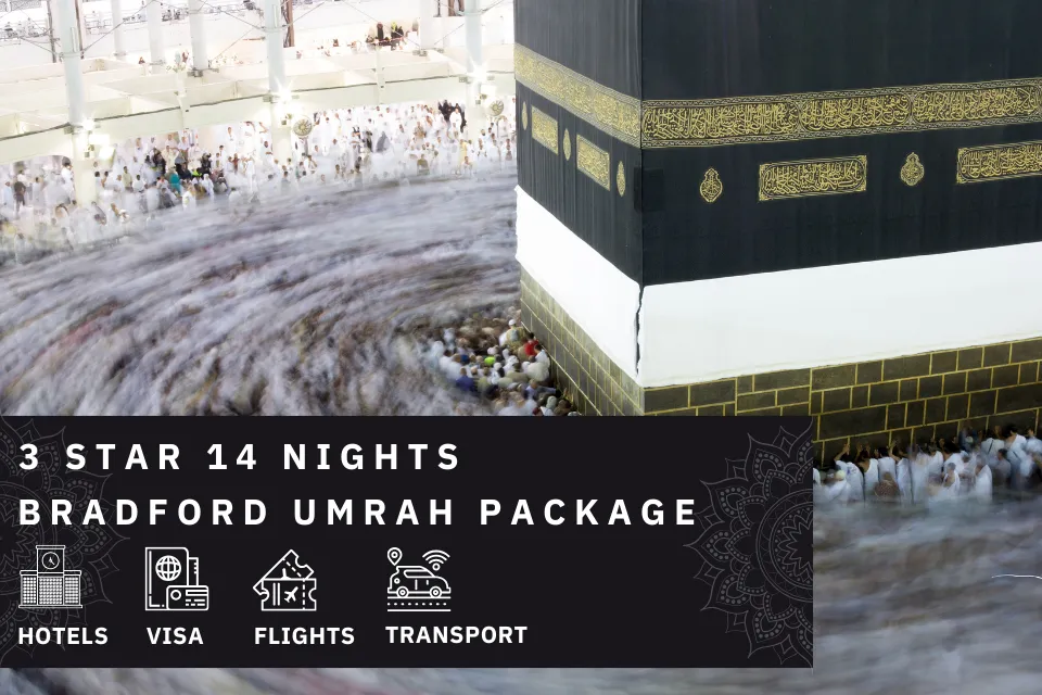 14 Nights 3 Star Bradford Umrah Package