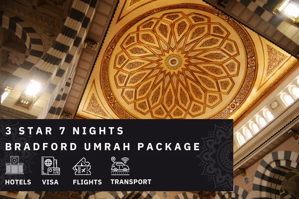 7 Nights 3 Star Bradford Umrah Package