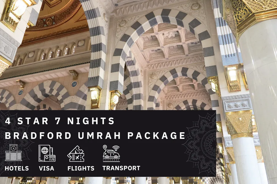 7 Nights 4 Star Bradford Umrah Package